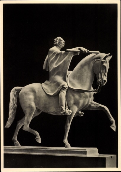 Postcard plastic by Josef Thorak, The Royal Rider, HDK 552