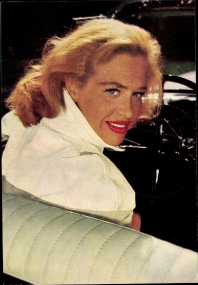 Collector's picture singer and actress Hildegard Knef, portrait, The man who sold himself