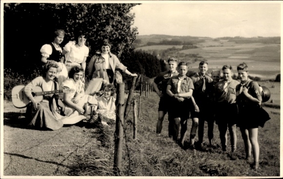 Foto Ak Pfadfinder, Gruppenbild