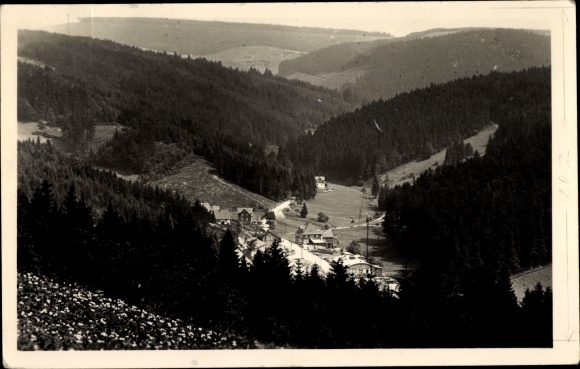 Photo Postcard Heubach in Thuringia, valley view