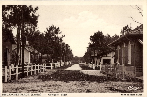 Postcard Biscarosse Plage Landes, Quelques Villas