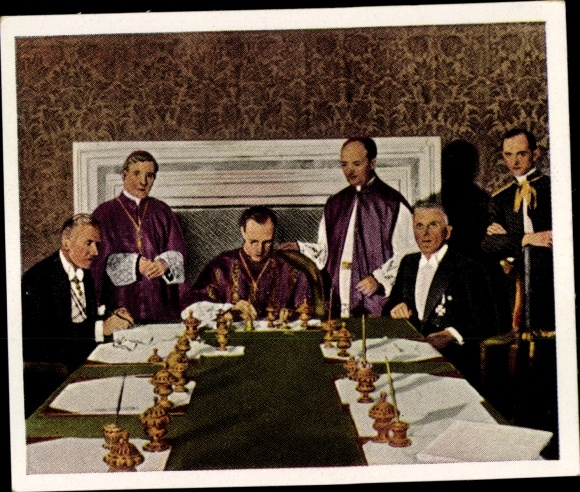 Obraz kolekcjonerski Okres powojenny nr 217 Lipiec 1933 Konkordat Rzeszy, Kardynał Pacelli, von Papen