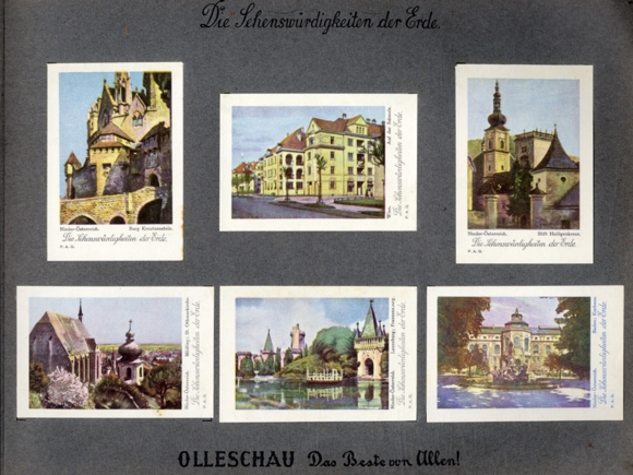 The sights of the earth series: Austria collecting picture album Olleschau sleeve factory, Vienna 193