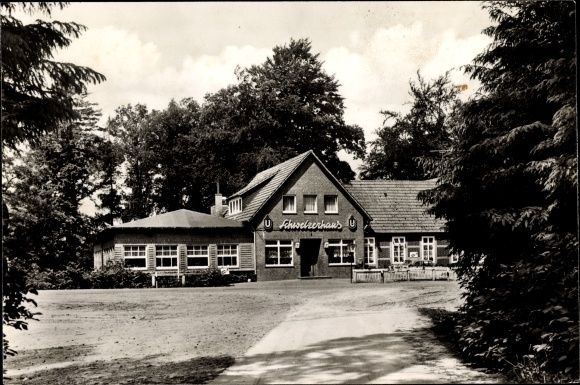 Ak Damme am Dümmer See, Ausflugslokal Schweizerhaus, Inh. Ludwig Kamphaus, Gesamtansicht