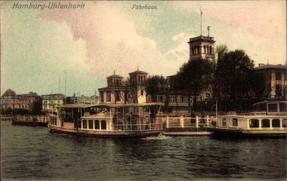 Postcard Hamburg Nord Uhlenhorst, Ferry House