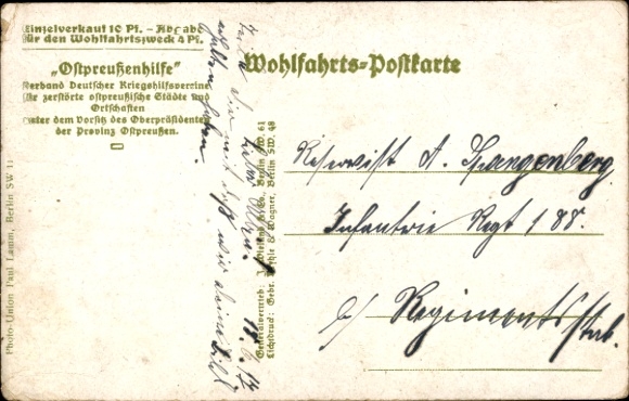 Postcard East Prussia, market, meat and poultry sales, East Prussia aid
