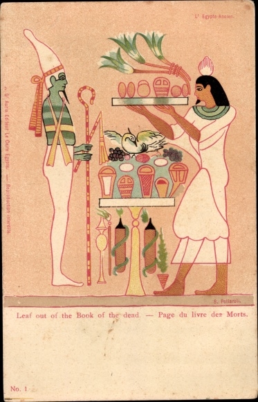 KP Egypt, Liść z Księgi Umarłych, Page de livre des Morts