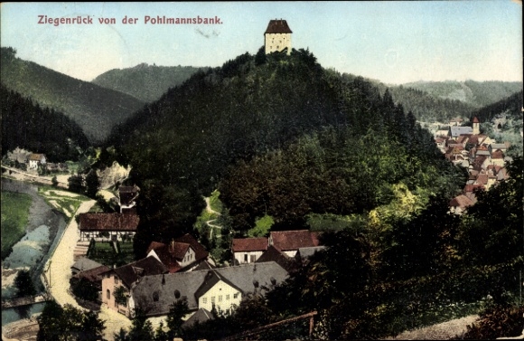 Postcard Ziegenrück am Schiefergebirge Thüringen, Pohlmannsbank