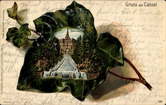 Embossing Ivy Leaf Chromo-Litho Kassel in Hesse, Cascades