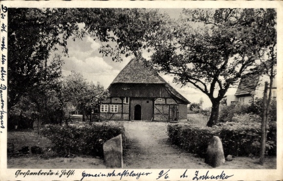 Postcard Großenbrode in Ostholstein, farmhouse