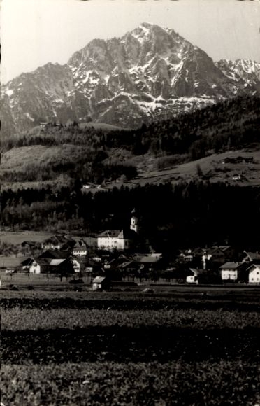 Postcard Ainring in Upper Bavaria, panorama, mountains