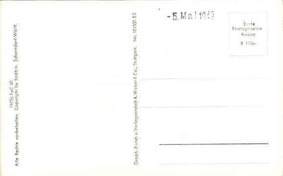 Postcard Buch Inning am Ammersee, aerial photograph