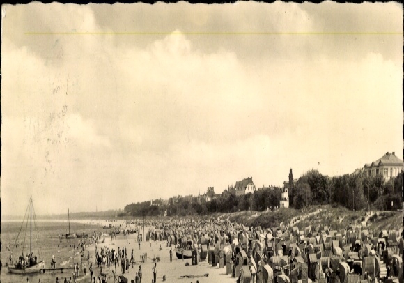 KP Ahlbeck koło Ueckermünde, plaża, leżaki
