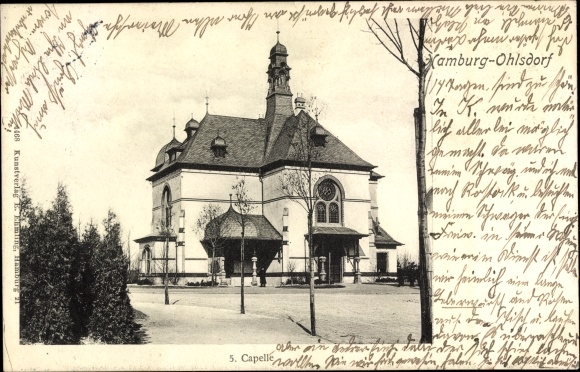 Ansichtkaart Hamburg Noord Ohlsdorf, 5e kapel