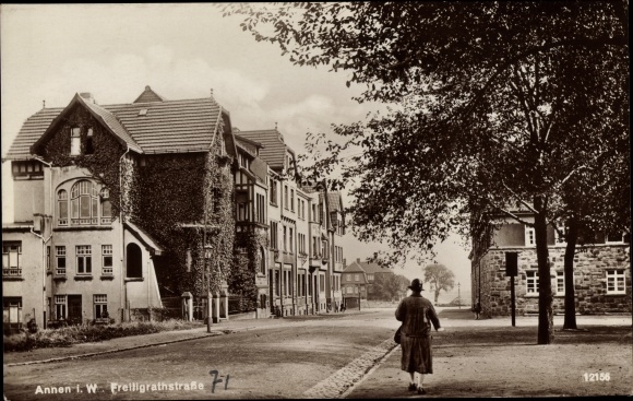 Ak Annen Witten an der Ruhr, Freiligrathstraße