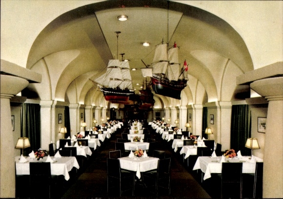 Postcard Hamburg Altona Nienstedten, Ratsweinkeller, Grundsteinkeller
