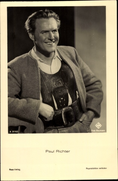 Postcard Actor Paul Richter, Portrait, Ross 3119/1
