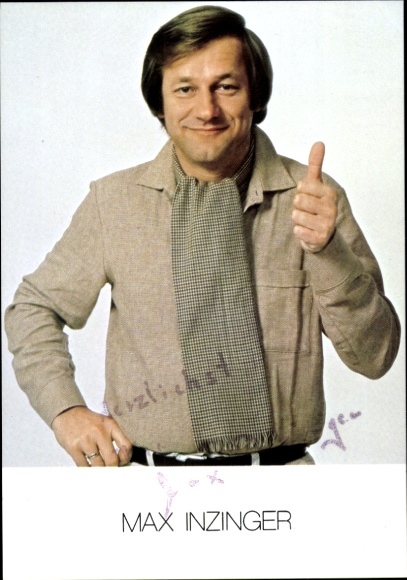 Ak Schauspieler Max Inzinger, Portrait, Autogramm