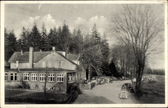 Postcard Obernkirchen in the Schaumburg district, Gasthaus zum Bückeberg, owned by Reinhard Walter