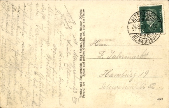 Postcard Altengrabow Möckern in Saxony Anhalt, military training area, Engelien-Bad