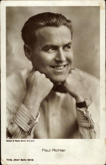 Ak Schauspieler Paul Richter, Portrait, Armbanduhr, Ross Verlag 862 2