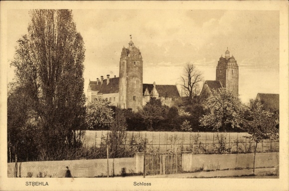 Postcard Strehla on the Elbe Saxony, Castle