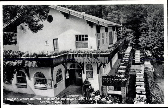 KP Altenberg Odenthal Bergisches Land, Terrassen Waldrestaurant Dt