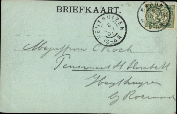 Postcard Baarn Utrecht Netherlands, railway station, tracks