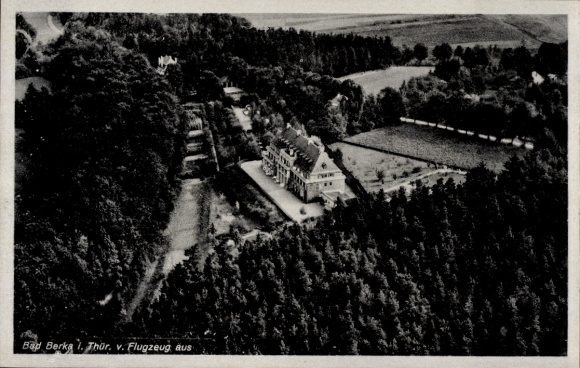 Ak Bad Berka in Thüringen, luchtfoto