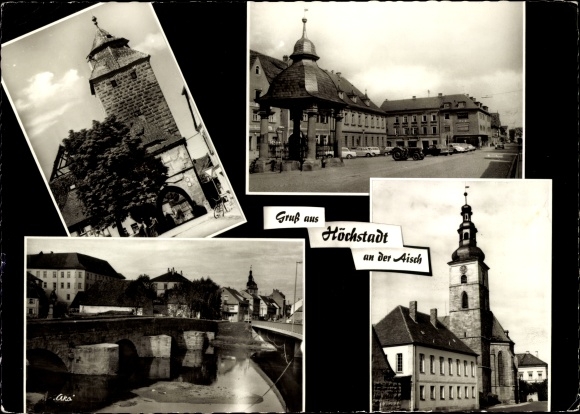 PC Höchstadt an der Aisch, church, bridge, town views