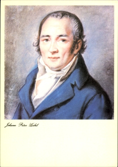 Artist Postcard poet Johann Peter Hebel, portrait