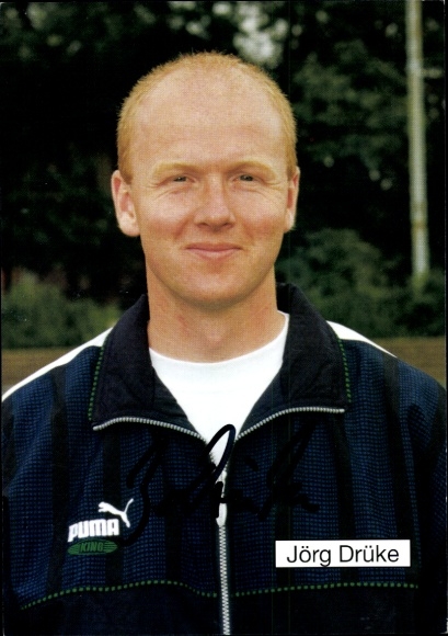 Autogrammkarte Co Trainer Jörg Drüke, FC Gütersloh, Autogramm
