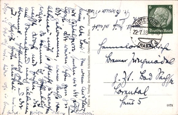 Postcard Osterode in the Harz, Sösetalsperre, dam