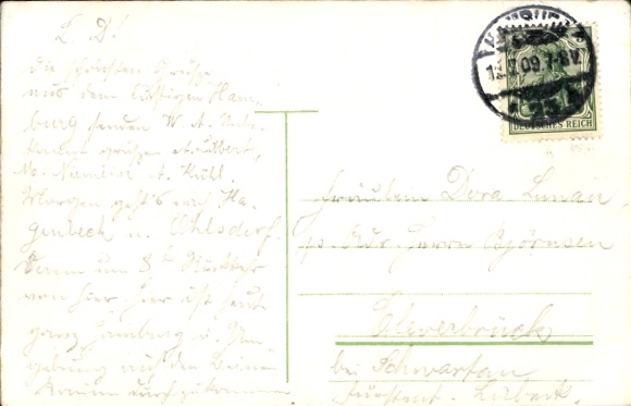 Postcard Hamburg Mitte Altstadt, Parade for the XVI German Federal Shooting Competition, Our Colonies in Africa