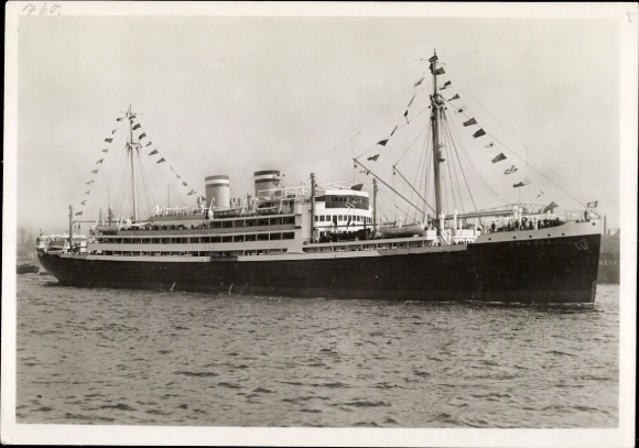 Postcard Motor Ship Orinoco, HAPAG