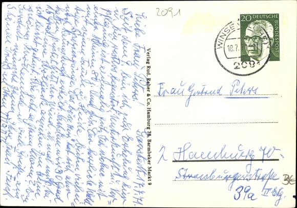 Postcard Garstedt Lüneburger Heide Lower Saxony, Otto and Anna Schröder Foundation, convalescent home