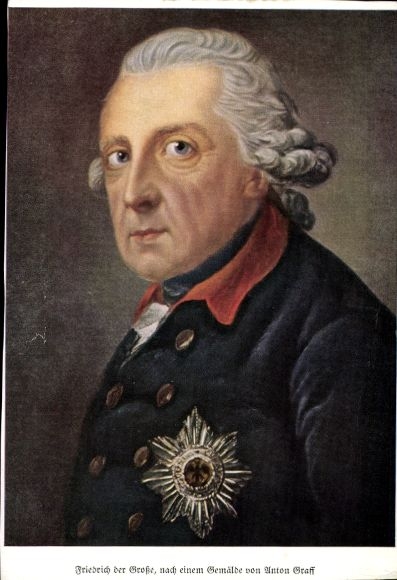 Künstler Ak Graff, Anton, König Friedrich II. von Preußen, Friedrich der Große, Portrait