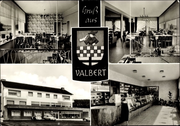 Ak Valbert Meinerzhagen im Sauerland, Bäckerei Konditorei Cafe am Ebbehang