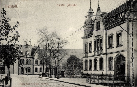 Ak Hettstedt im Südharz, Kaiserliches Postamt