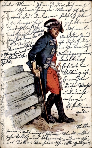 Künstler Ak Menzel, Adolp von, Stollwerck's Schokolade, Gruppe I No. III