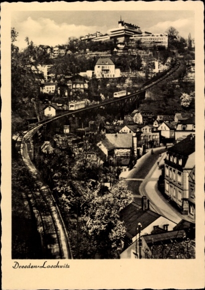 Ak Dresden Loschwitz, Standseilbahn und Luisenhof