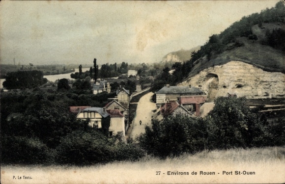 Postcard Port Saint Ouen Seine Maritime, general view