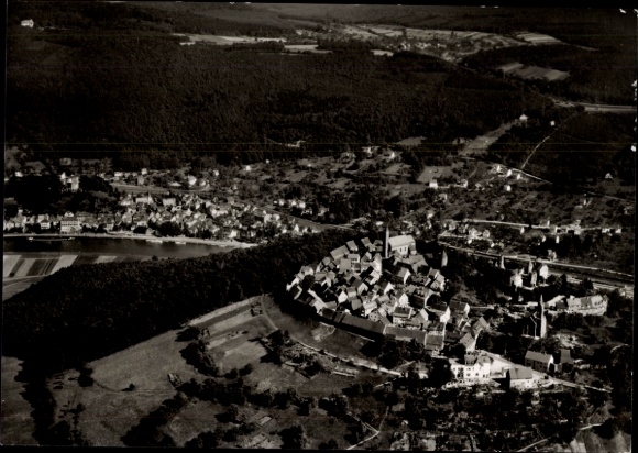 Ak Dilsberg Neckargemünd am Neckar, Fliegeraufnahme