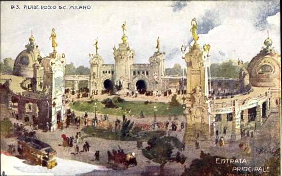 Artist PC Milano Milan Lombardia Italy, Pilade Rocco, Esposizione 1906