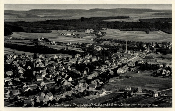 Ak Bad Dürrheim im Schwarzwald, Fliegeraufnahme