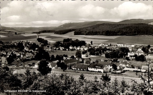Postcard Eslohe in Sauerland, Panorama