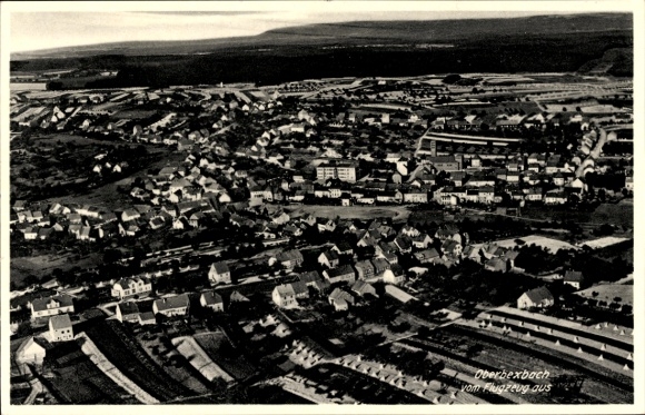 Postcard Höcherberg Oberbexbach Bexbach in the Saarpfalz district of Saarland, aerial photograph