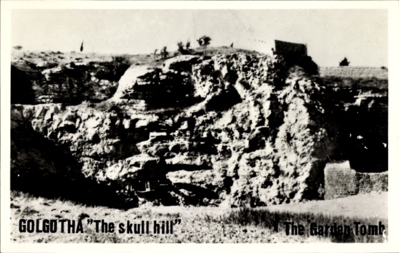 Postcard Israel, Golgotha, The Garden Tomb