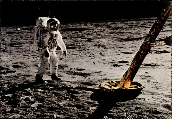 Apollo 11 moon landing, July 21, 1969, Buzz Aldrin