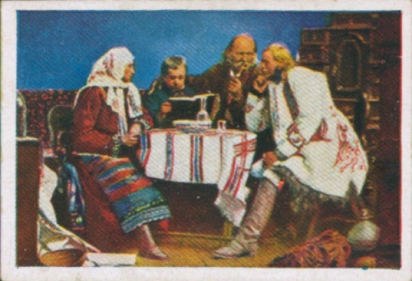 Obraz kolekcjonerski Album Kolorowego Świata 1 Zdjęcie 217, życie ludowe w Transylwanii, po pracy